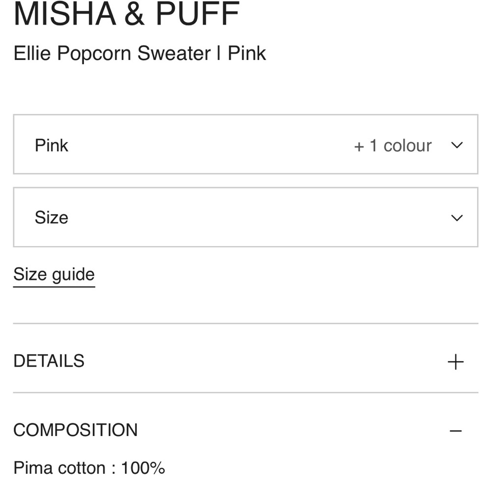 Misha & Puff sweater top 100% Pima cotton Ellie popcorn knit sweater 2Y - Picture 5 of 11